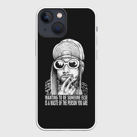 Чехол для iPhone 13 mini с принтом Курт в Тюмени,  |  | alternative | kurt cobain | metall | music | nirvana | rock | альтернатива | курт кобейн | курт кобэйн | металл | музыка | нирвана | нирванна | рок