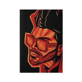Обложка для паспорта матовая кожа с принтом Большой Уикенд в Тюмени, натуральная матовая кожа | размер 19,3 х 13,7 см; прозрачные пластиковые крепления | blinding lights | music | pop | star boy | the weekend | the weeknd | музыка | уикенд