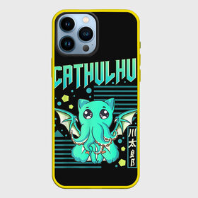 Чехол для iPhone 13 Pro Max с принтом CatHulhu в Тюмени,  |  | ancient | azathoth | call | cat | cthulhu | dagon | good | howard | hydra | lovecraft | luck | nyarlathotep | of | phillips | the | unknown | yog sothoth | азатот | гидра | говард | дагон | древний | зов | йог сотот | кот | кошка | ктулху | лавкрафт | нев