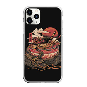 Чехол для iPhone 11 Pro матовый с принтом Ramen Protector в Тюмени, Силикон |  | chinese | clouds | dawn | defender | dragon | fire breathing | japan | monster | protector | ramen | reptile | sticks | sunset | дракон | закат | защитник | китайский | монстр | облака | огнедышащий | палочки | рамен | рамэн | рассвет | япония