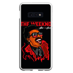 Чехол для Samsung S10E с принтом The Weeknd - After Hours в Тюмени, Силикон | Область печати: задняя сторона чехла, без боковых панелей | blinding lights | music | pop | star boy | the weekend | the weeknd | музыка | уикенд