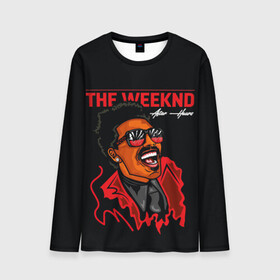 Мужской лонгслив 3D с принтом The Weeknd - After Hours в Тюмени, 100% полиэстер | длинные рукава, круглый вырез горловины, полуприлегающий силуэт | blinding lights | music | pop | star boy | the weekend | the weeknd | музыка | уикенд