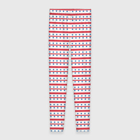 Леггинсы 3D с принтом Звезды с полосками в Тюмени, 80% полиэстер, 20% эластан | Эластичный пояс, зауженные к низу, низкая посадка | background | pattern | stars | stripes | texture | звезды | паттерн | полоски | полосы | текстура | фон