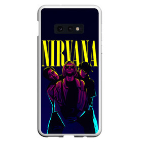 Чехол для Samsung S10E с принтом Nirvana Neon в Тюмени, Силикон | Область печати: задняя сторона чехла, без боковых панелей | alternative | kurt cobain | metall | music | nirvana | rock | альтернатива | курт кобейн | курт кобэйн | металл | музыка | нирвана | нирванна | рок