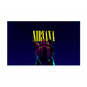 Бумага для упаковки 3D с принтом Nirvana Neon в Тюмени, пластик и полированная сталь | круглая форма, металлическое крепление в виде кольца | alternative | kurt cobain | metall | music | nirvana | rock | альтернатива | курт кобейн | курт кобэйн | металл | музыка | нирвана | нирванна | рок