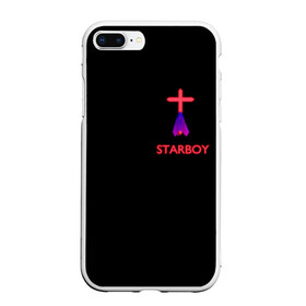 Чехол для iPhone 7Plus/8 Plus матовый с принтом STARBOY - The Weeknd в Тюмени, Силикон | Область печати: задняя сторона чехла, без боковых панелей | Тематика изображения на принте: blinding lights | music | pop | star boy | the weekend | the weeknd | музыка | уикенд