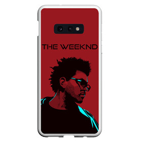 Чехол для Samsung S10E с принтом the weeknd в Тюмени, Силикон | Область печати: задняя сторона чехла, без боковых панелей | blinding lights | music | pop | star boy | the weekend | the weeknd | музыка | уикенд