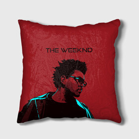 Подушка 3D с принтом the weeknd в Тюмени, наволочка – 100% полиэстер, наполнитель – холлофайбер (легкий наполнитель, не вызывает аллергию). | состоит из подушки и наволочки. Наволочка на молнии, легко снимается для стирки | blinding lights | music | pop | star boy | the weekend | the weeknd | музыка | уикенд