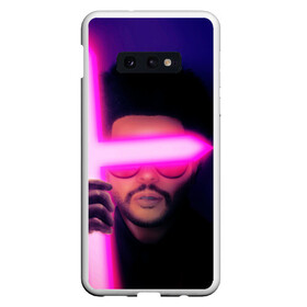 Чехол для Samsung S10E с принтом The Weeknd - Blinding Lights в Тюмени, Силикон | Область печати: задняя сторона чехла, без боковых панелей | blinding lights | music | pop | star boy | the weekend | the weeknd | музыка | уикенд