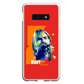 Чехол для Samsung S10E с принтом Kurt Cobain в Тюмени, Силикон | Область печати: задняя сторона чехла, без боковых панелей | alternative | kurt cobain | metall | music | nirvana | rock | альтернатива | курт кобейн | курт кобэйн | металл | музыка | нирвана | нирванна | рок