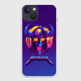 Чехол для iPhone 13 с принтом Metallica Neon в Тюмени,  |  | alternative | metalica | metall | metallica | music | rock | альтернатива | джеймс хэтфилд | металика | металл | металлика | музыка | рок