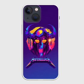 Чехол для iPhone 13 mini с принтом Metallica Neon в Тюмени,  |  | alternative | metalica | metall | metallica | music | rock | альтернатива | джеймс хэтфилд | металика | металл | металлика | музыка | рок