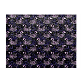 Обложка для студенческого билета с принтом Лебеди из бисера в Тюмени, натуральная кожа | Размер: 11*8 см; Печать на всей внешней стороне | абстракция | лебеди | лебедь | паттерн | птица | текстуры | узоры | утки