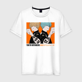 Мужская футболка хлопок с принтом Tokyo Revengers в Тюмени, 100% хлопок | прямой крой, круглый вырез горловины, длина до линии бедер, слегка спущенное плечо. | anime | tokyo revengers | аниме | манга | токийские мстители