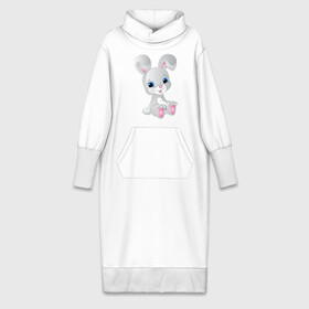Платье удлиненное хлопок с принтом Милый зайка в Тюмени,  |  | животное | зайка | зайчик | заяц | зверь | кролик | пушистый | серый зайка | уши | хвост