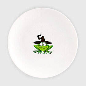 Тарелка с принтом Ведьмина лягушка в Тюмени, фарфор | диаметр - 210 мм
диаметр для нанесения принта - 120 мм | ведьмина лягушка | жаба | колпак | лягушка | шляпа