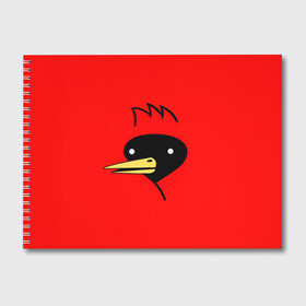 Альбом для рисования с принтом Омская Птица в Тюмени, 100% бумага
 | матовая бумага, плотность 200 мг. | winged doom | вингедум | мемы | омск | птица