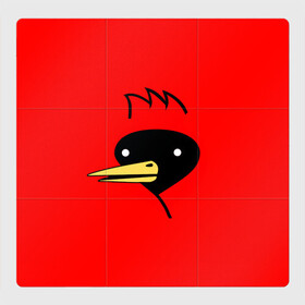 Магнитный плакат 3Х3 с принтом Омская Птица в Тюмени, Полимерный материал с магнитным слоем | 9 деталей размером 9*9 см | winged doom | вингедум | мемы | омск | птица