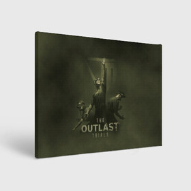 Холст прямоугольный с принтом The Outlast Trial в Тюмени, 100% ПВХ |  | game | horror | outlast | апшер | аутласт | аутлэст | игра | майлз | меркоф | хоррор