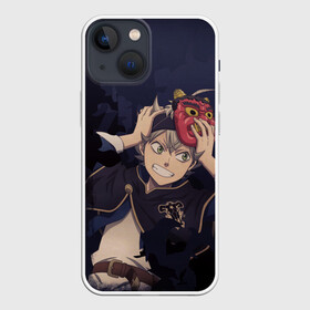 Чехол для iPhone 13 mini с принтом Черный клевер в Тюмени,  |  | anime | black clover | аниме | аста | буракку куро:ба | гримуар | манга | пятилистник | черный клевер