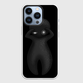 Чехол для iPhone 13 Pro с принтом Что в Тюмени,  |  | cute | dark | gothic | monochrome | mork2028 | shadow | готический | милый | монохромный | морк2028 | тень | тьма | чёрно белый | эмоции