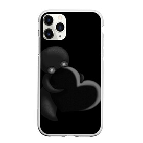 Чехол для iPhone 11 Pro матовый с принтом Сердце в Тюмени, Силикон |  | black | dark | gothic | gray | heart | monochrome | mork2028 | shadow | готический | монохромный | морк2028 | сердце | серый | тень | тьма | чёрно белый | чёрный