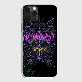 Чехол для iPhone 12 Pro с принтом MALEVOLENT / ANGRY DOG в Тюмени, силикон | область печати: задняя сторона чехла, без боковых панелей | angry dog | готический | дог | животные | зверь | злая собака | зубы | клыки | монстр | оскал | пасть | пес | челюсть