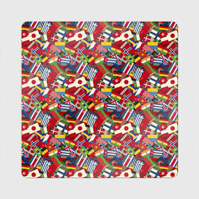 Магнит виниловый Квадрат с принтом Страны Мира в Тюмени, полимерный материал с магнитным слоем | размер 9*9 см, закругленные углы | banner | country | flags | государства | знамя | мир | планета земля | страны | флаги стран