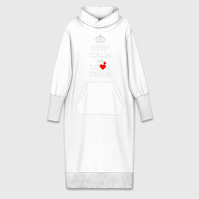 Платье удлиненное хлопок с принтом Будь спок и люби Тимура в Тюмени,  |  | hearts | keep calm and | love | будь спок и люби тимура | любите | любовь | сердца | сохраняйте | спокойствие | тимур