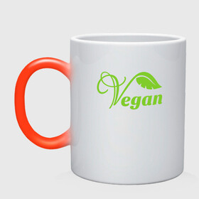 Кружка хамелеон с принтом Vegan Power в Тюмени, керамика | меняет цвет при нагревании, емкость 330 мл | Тематика изображения на принте: green | greenpaece | nature | sport | vegan | yoga | веган | вегетарианец | гринпис | еда | животные | жизнь | здоровье | зеленый | йога | мир | овощи | пища | планета | природа | растение | спорт | тело | фрукты