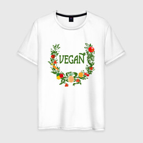 Мужская футболка хлопок с принтом Vegan World в Тюмени, 100% хлопок | прямой крой, круглый вырез горловины, длина до линии бедер, слегка спущенное плечо. | green | greenpaece | nature | sport | vegan | yoga | веган | вегетарианец | гринпис | еда | животные | жизнь | здоровье | зеленый | йога | мир | овощи | пища | планета | природа | растение | спорт | тело | фрукты