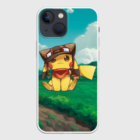 Чехол для iPhone 13 mini с принтом Пикачу летчик в Тюмени,  |  | anime | picachu | pikachu | аниме | милый | пика | пикачу | покебол | покемон