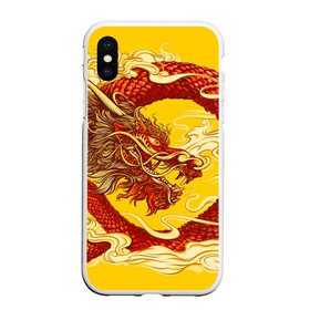 Чехол для iPhone XS Max матовый с принтом Китайский Дракон, China Dragon в Тюмени, Силикон | Область печати: задняя сторона чехла, без боковых панелей | chinese dragon | dhina dragon | dragon | азиатский дракон | восточный дракон | дракон | китайские драконы | китайский дракон | красный дракон | традиционный китайский дракон | японский дракон