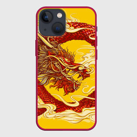 Чехол для iPhone 13 mini с принтом Китайский Дракон, China Dragon в Тюмени,  |  | chinese dragon | dhina dragon | dragon | азиатский дракон | восточный дракон | дракон | китайские драконы | китайский дракон | красный дракон | традиционный китайский дракон | японский дракон