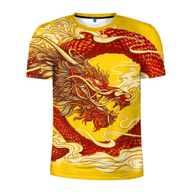Мужская футболка 3D спортивная с принтом Китайский Дракон, China Dragon в Тюмени, 100% полиэстер с улучшенными характеристиками | приталенный силуэт, круглая горловина, широкие плечи, сужается к линии бедра | Тематика изображения на принте: chinese dragon | dhina dragon | dragon | азиатский дракон | восточный дракон | дракон | китайские драконы | китайский дракон | красный дракон | традиционный китайский дракон | японский дракон
