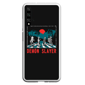 Чехол для Honor 20 с принтом Demon slayer в Тюмени, Силикон | Область печати: задняя сторона чехла, без боковых панелей | anime | beatles | kimetsu no yaiba | аниме | анимэ | битлз | клинок рассекающий демонов