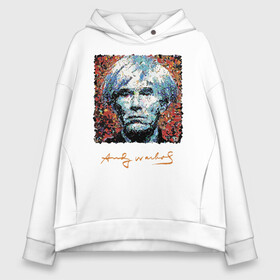 Женское худи Oversize хлопок с принтом Andy Warhol в Тюмени, френч-терри — 70% хлопок, 30% полиэстер. Мягкий теплый начес внутри —100% хлопок | боковые карманы, эластичные манжеты и нижняя кромка, капюшон на магнитной кнопке | andy warhol | art | legend | pop art | portrait | signature | искусство | легенда | подпись | поп арт | портрет | энди уорхол