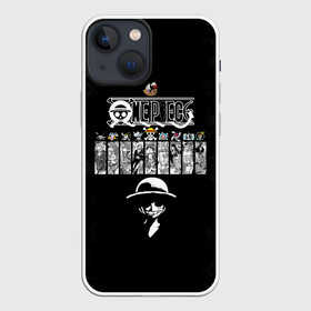 Чехол для iPhone 13 mini с принтом Пираты Соломенной Шляпы One Piece в Тюмени,  |  | anime | manga | one piece | аниме | большой куш | ван пис | весёлый роджер | вон пис | король пиратов | логотип | манга | монки д. луффи | мугивары | перекрещённый костями | пират | пиратский флаг