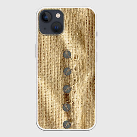 Чехол для iPhone 13 с принтом Мешок счастья в Тюмени,  |  | мешковатый | мешок | плетение | прикол | циновка | эко | экологично
