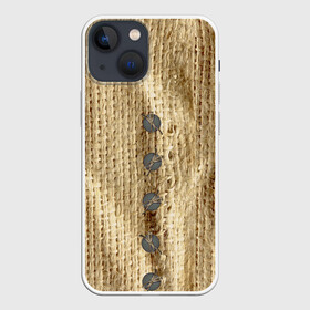 Чехол для iPhone 13 mini с принтом Мешок счастья в Тюмени,  |  | мешковатый | мешок | плетение | прикол | циновка | эко | экологично