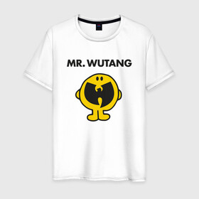 Мужская футболка хлопок с принтом Mr. Wu-Tang в Тюмени, 100% хлопок | прямой крой, круглый вырез горловины, длина до линии бедер, слегка спущенное плечо. | black | gza | hip hop | method man | music | new york | odb | old school | rap | rza | wu tang | wu tang clan | аудио | винил | ву тэнг | граффити | диджей | кассета | микрофон | музыка | нью йорк | пластинка | рэп | рэпер | хип хоп