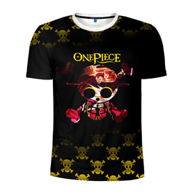 Мужская футболка 3D спортивная с принтом Пираты Соломенной Шляпы | One Piece в Тюмени, 100% полиэстер с улучшенными характеристиками | приталенный силуэт, круглая горловина, широкие плечи, сужается к линии бедра | anime | manga | one piece | аниме | большой куш | ван пис | весёлый роджер | вон пис | король пиратов | логотип | манга | монки д. луффи | мугивары | перекрещённый костями | пират | пиратский флаг