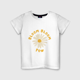 Детская футболка хлопок с принтом THE BOYZ Bloom Bloom Pow Cute  в Тюмени, 100% хлопок | круглый вырез горловины, полуприлегающий силуэт, длина до линии бедер | 3racha | bts | bts idol | drake | exid hot pink | ikon | kpop | sleepy baby wolf | stay gold | the boyz bloom bloom pow cute retro lyrics | кейпоп | корейская музыка | корея | кпоп | поп