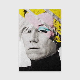Обложка для паспорта матовая кожа с принтом Энди Уорхол | Andy Warhol в Тюмени, натуральная матовая кожа | размер 19,3 х 13,7 см; прозрачные пластиковые крепления | andy warhol | художник | энди уорхол