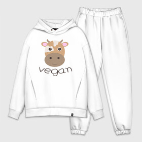 Мужской костюм хлопок OVERSIZE с принтом Vegan Cow в Тюмени,  |  | cow | green | greenpaece | nature | sport | vegan | yoga | веган | вегетарианец | гринпис | еда | животные | жизнь | здоровье | зеленый | йога | корова | мир | овощи | пища | планета | природа | растение | спорт | тело | фрукты