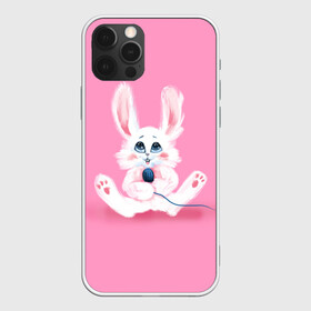 Чехол для iPhone 12 Pro Max с принтом Милый кролик с микрофоном в Тюмени, Силикон |  | актер | выступление | зайчик | заяц | кроле | кролик | микрофон | певец | певица | талант