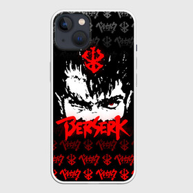 Чехол для iPhone 13 с принтом BERSERK (ЛОГО) в Тюмени,  |  | anime | berserk | manga | аниме | берсерк | гатс | манга | череп