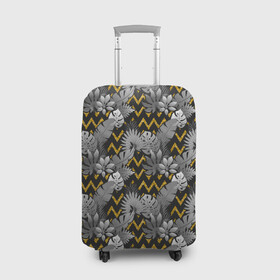 Чехол для чемодана 3D с принтом узоры и цветы в Тюмени, 86% полиэфир, 14% спандекс | двустороннее нанесение принта, прорези для ручек и колес | versace | vip | абстракция | версаче | паттерн | текстуры | узоры