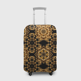Чехол для чемодана 3D с принтом классические узоры в Тюмени, 86% полиэфир, 14% спандекс | двустороннее нанесение принта, прорези для ручек и колес | versace | vip | абстракция | версаче | паттерн | текстуры | узоры