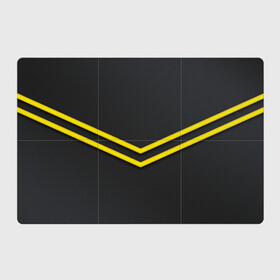 Магнитный плакат 3Х2 с принтом Black and Yellow в Тюмени, Полимерный материал с магнитным слоем | 6 деталей размером 9*9 см | black | yellow | арт | иллюстрация